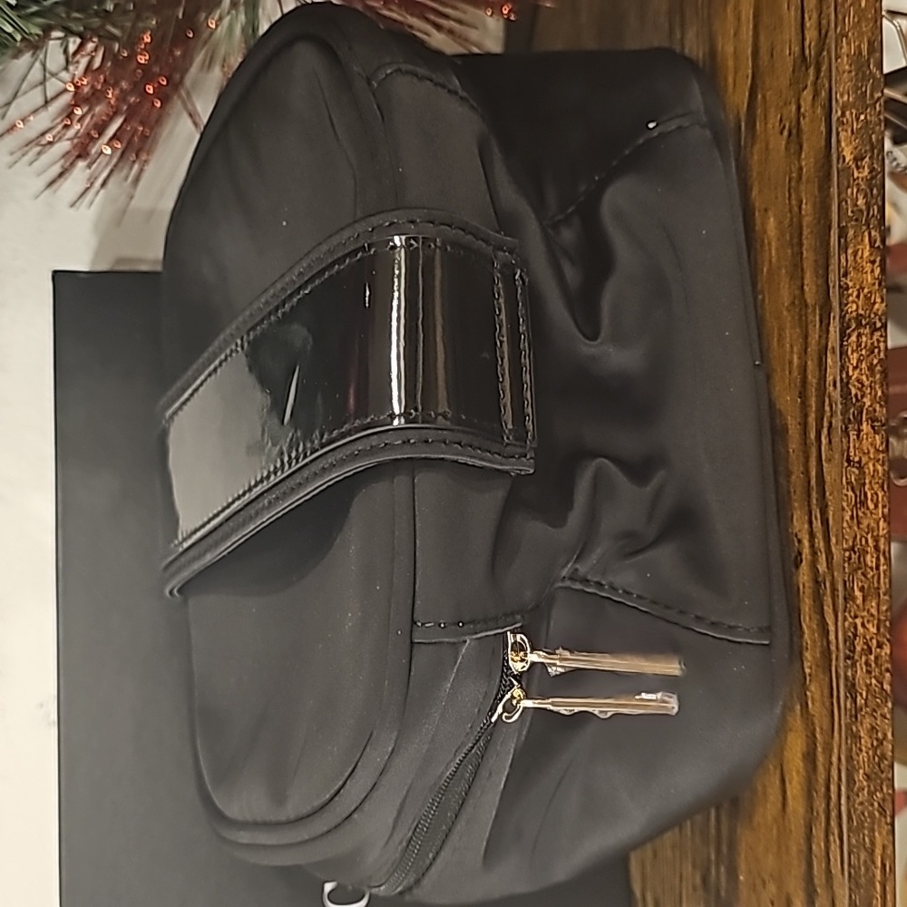 Gorgio Armani Black Train Soft Shell Cosmetic Bag - image 3